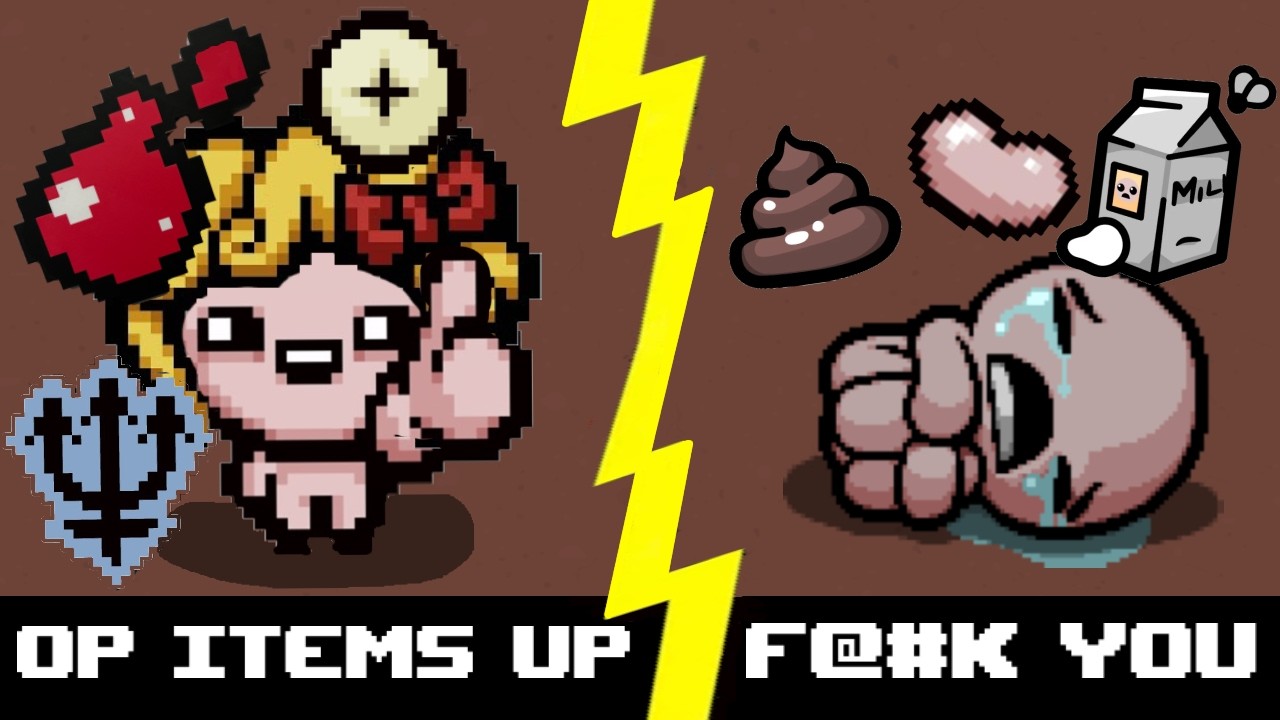  500 Hours with Trash Items VS 50 Hours with OP Items? The Binding of Isaac Co-op