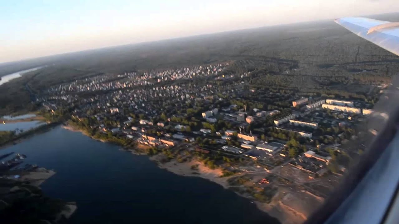 Сыктывкар и окрестности,снижение ту -134 Ют-Эйр Экспресс