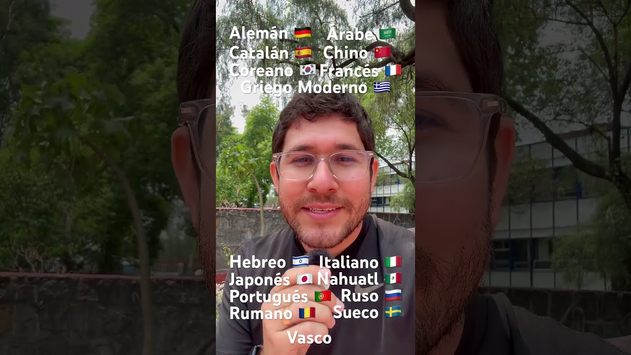 Idiomas disponibles para estudiantes de la UNAM.