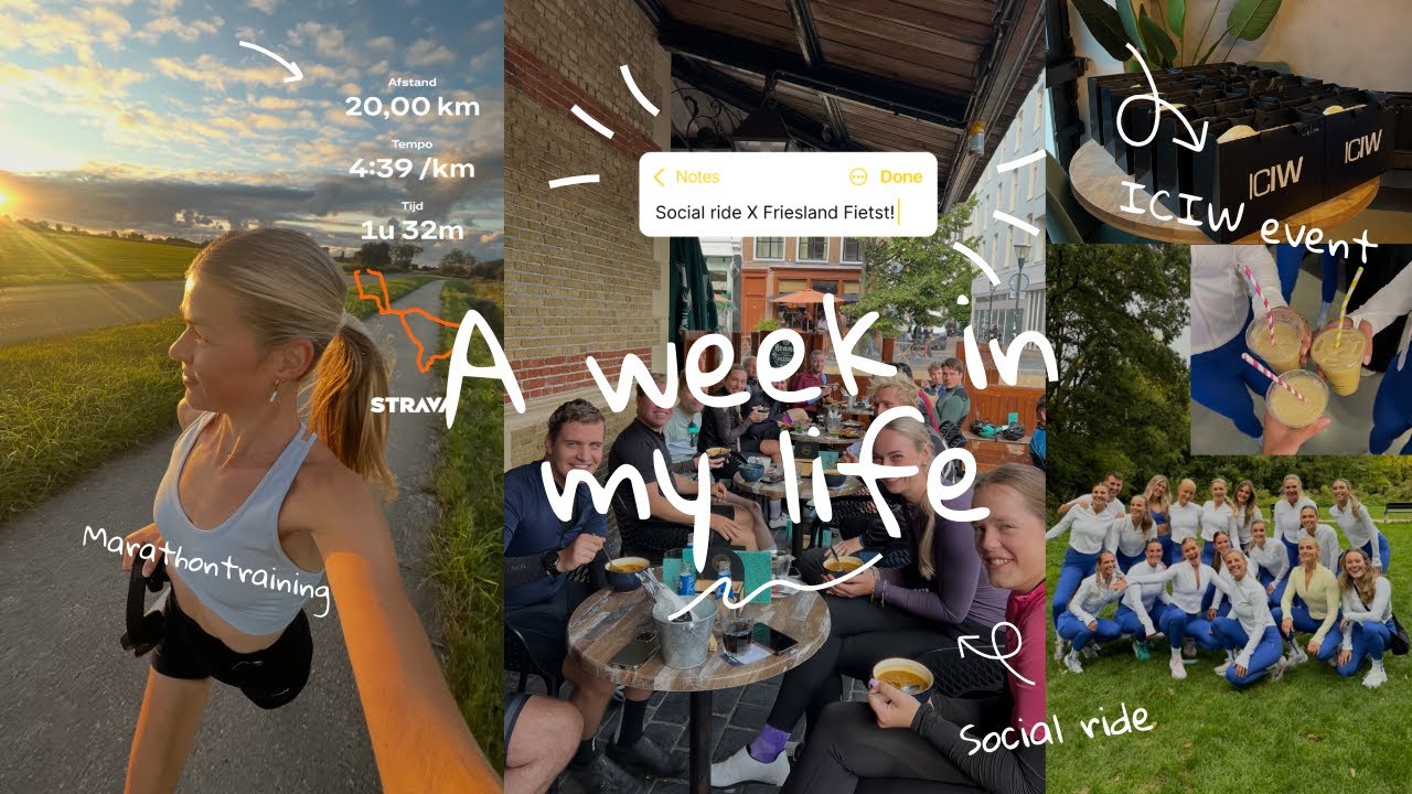 ICIW event, social ride & marathontraining: WEEKVLOG! 🌟