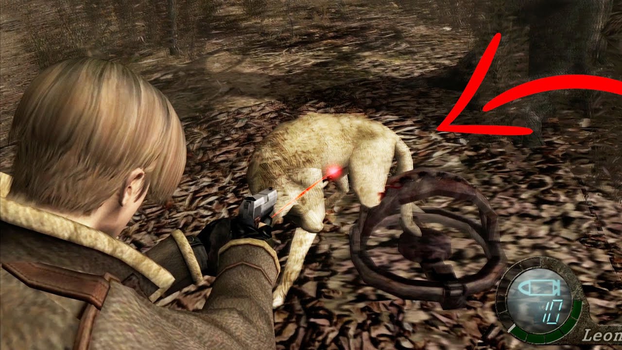 What happens if you SHOOT the dog in RE4?