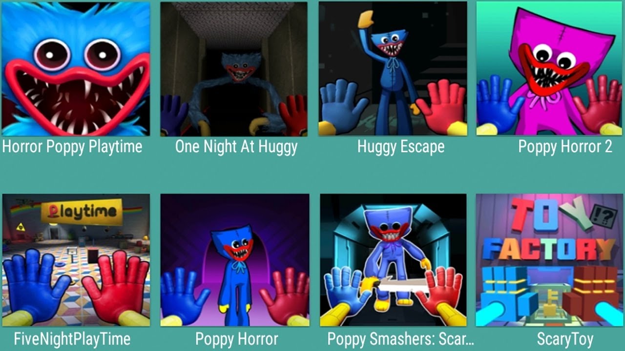 Horror Poppy Playtime,One Night At Huggy,Huggy Escape,Poppy Horror 2,FiveNight Playtime,Poppy Horror
