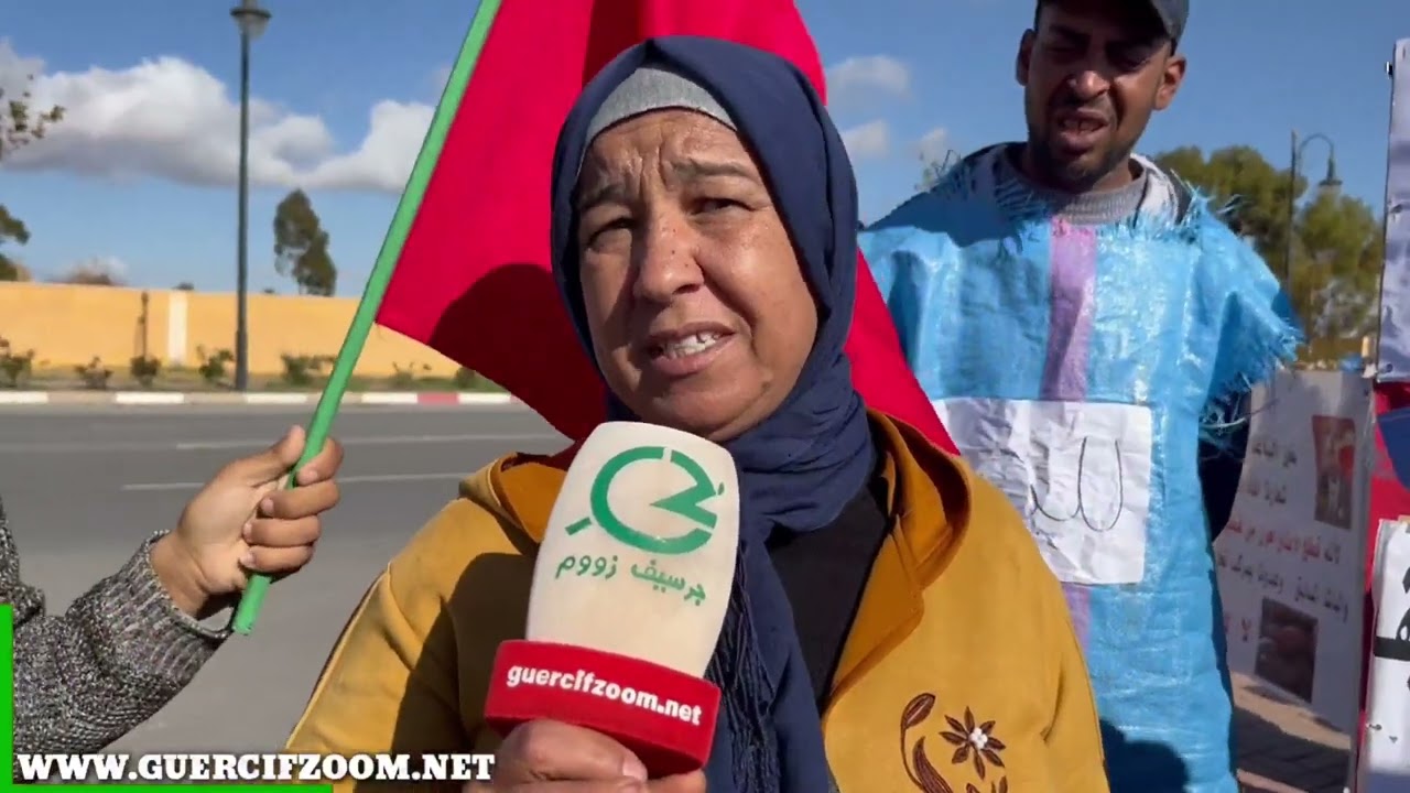 جرسيف | الباعة المتمركزين بجنبات سوق مليلية يحتجون للمطالبة بإنصافهم وتوفير بديل لهم