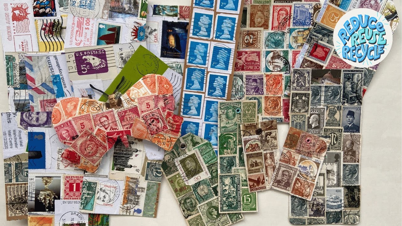 Easy Crafting Projects Using Old Postage Stamps