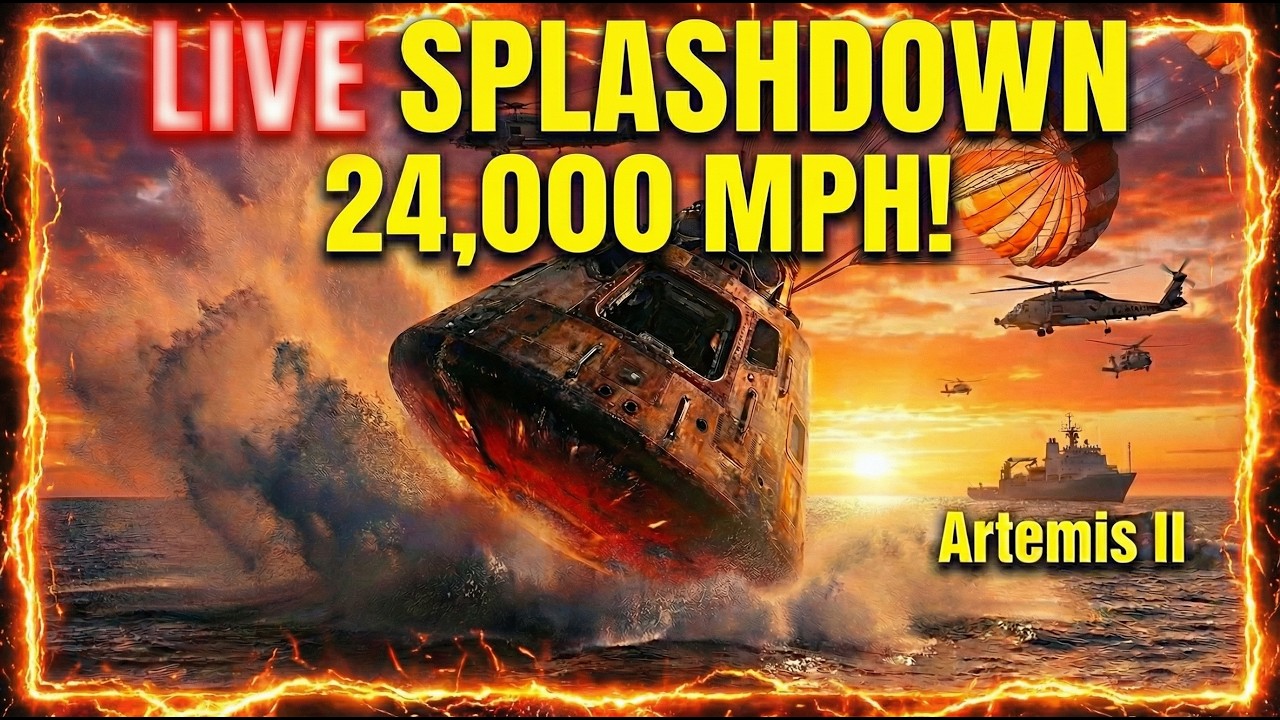 🔴LIVE:Artemis 2 Nasa 24,000 MPH Fiery Reentry Historic Reentry & Ocean Splashdown Official Broadcast