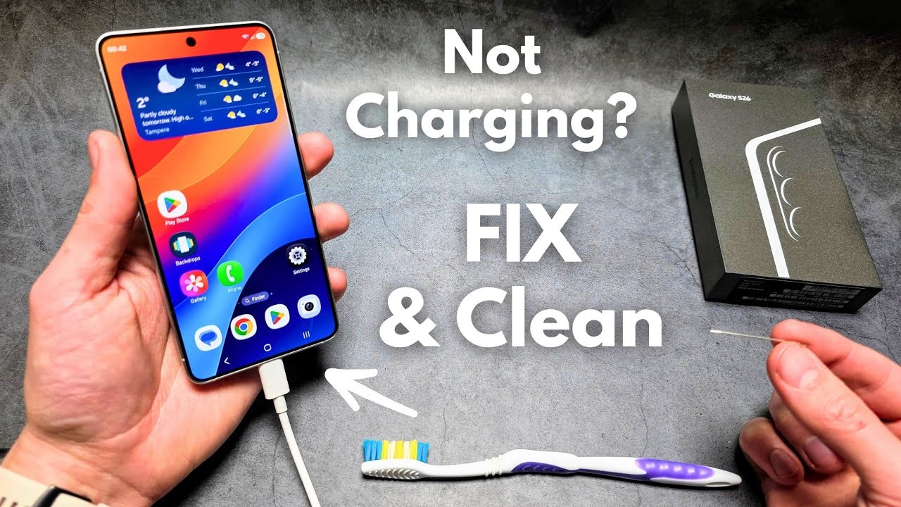 Samsung Galaxy S26 - Not Charging Properly? How to FIX Charging Problem & Clean Type-C Port 