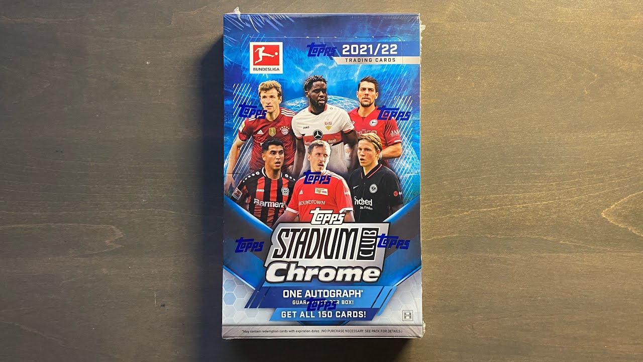 2021/22 Topps Stadium Club Chrome Bundesliga Hobby Box Review - Tons of Numbered Rookies!