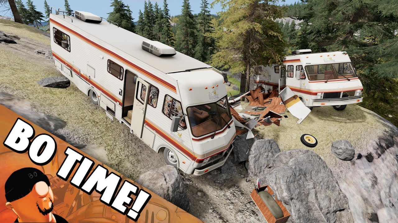 When Camping Becomes Racing! Worst Camping Trip Ever! BeamNG MP