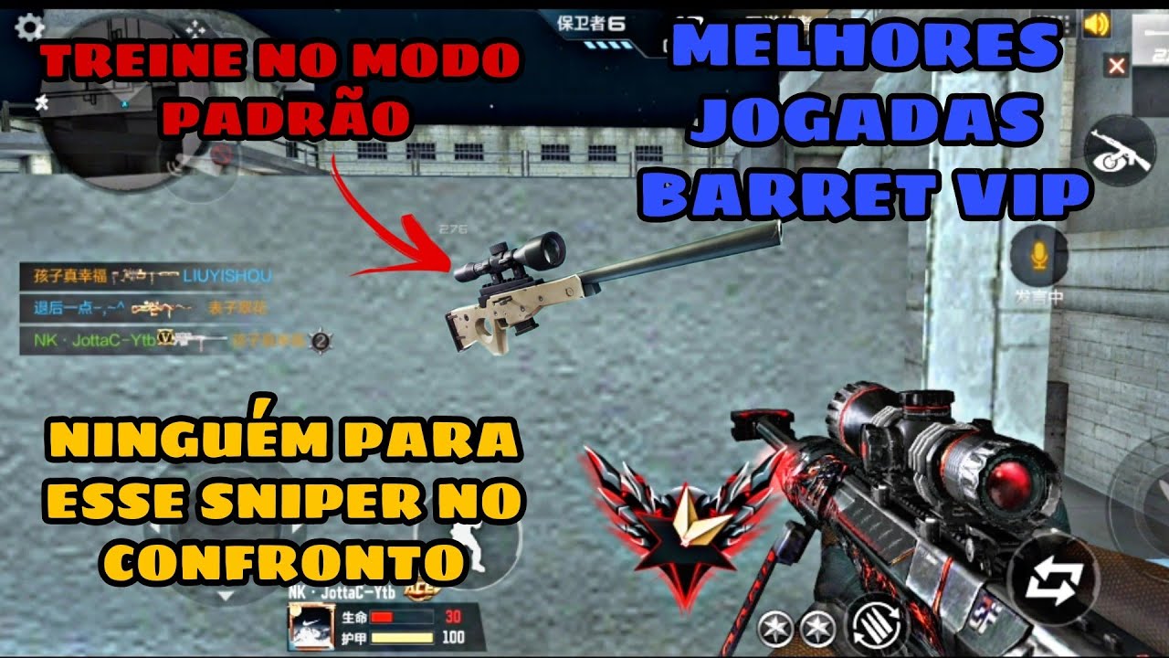 CONHE&Ccedil;A UM DOS MELHORES SNIPER DO CROSSFIRE MOBILE | Dicas De Sniper + Ranqueada 😱😱