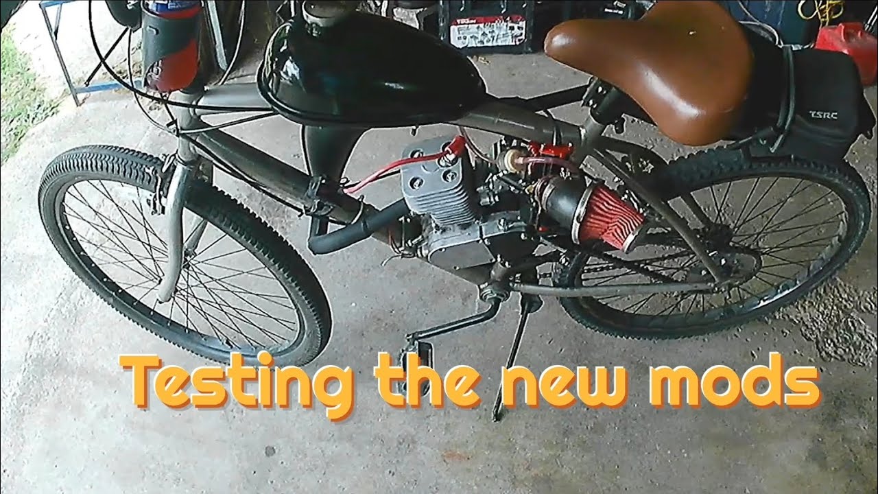 First test ride with the yd100's new mods. #motorizedbicycle 