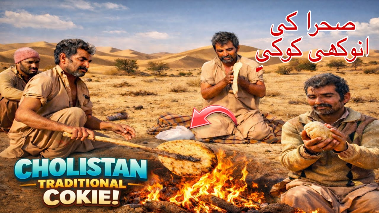 Cholistan Desert Traditional Cooking | Cokie Roti Made with Sand & Fire