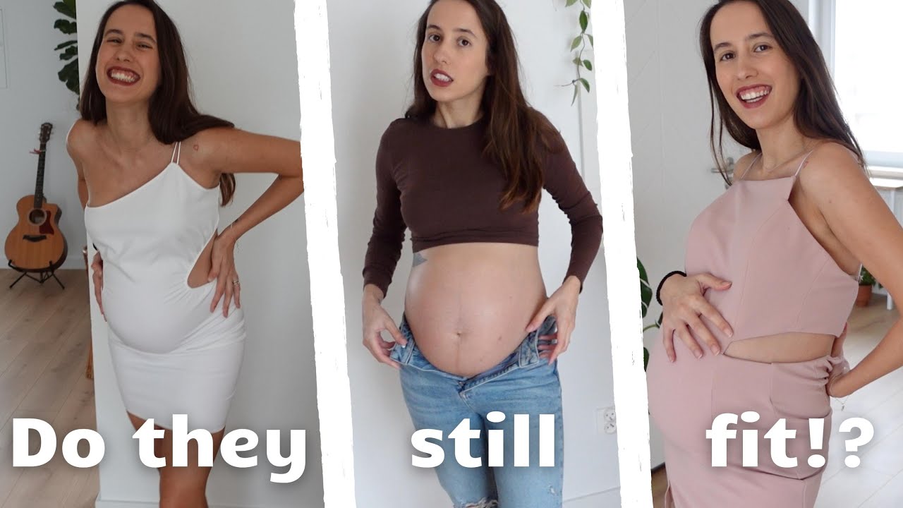 Trying Pre-pregnancy Clothes | 8 Months Pregnant | Lesbian Couple