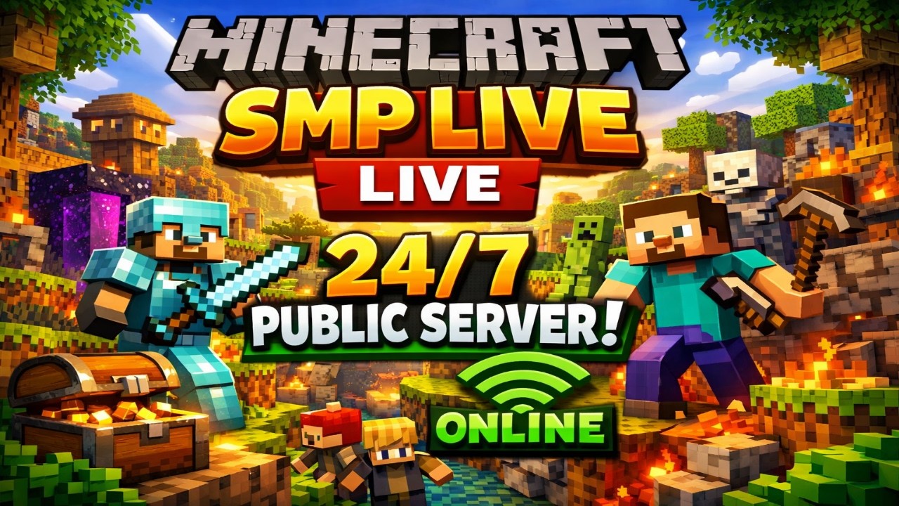 Minecraft SMP Live &ndash; 24/7 Public Server