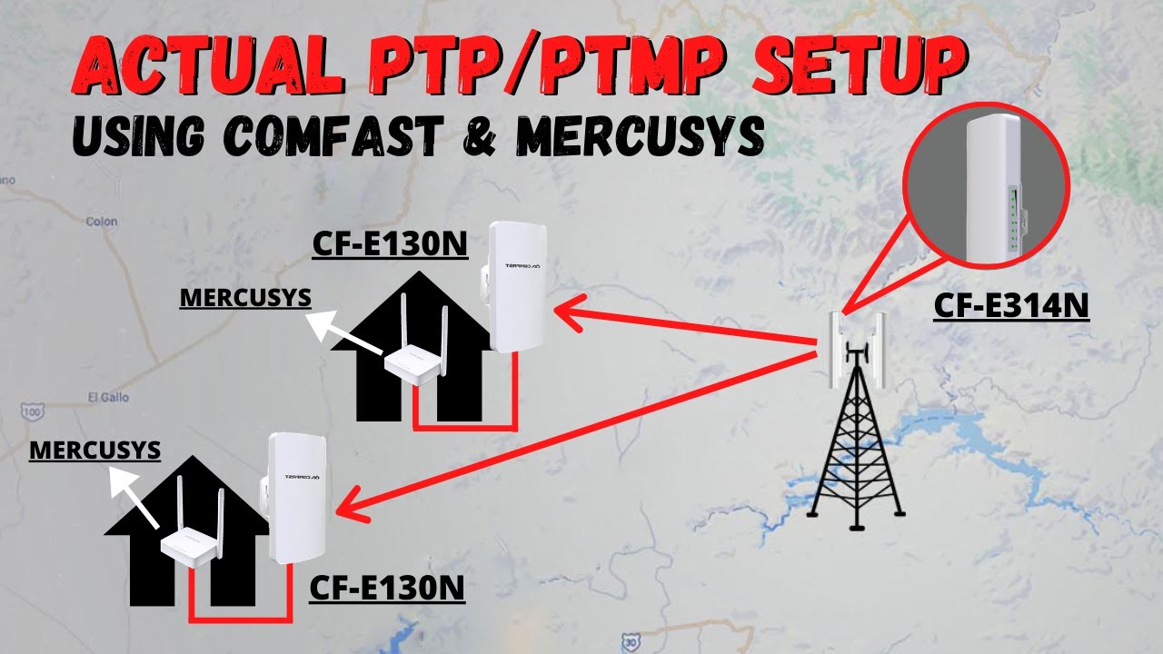 PTP/PTMP  Actual Setup Using Comfast Antennas [Tagalog]