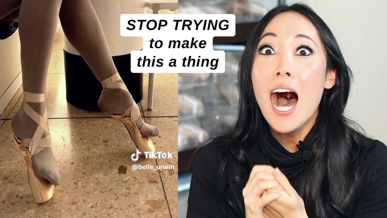 pointe shoe fitter reacts to BALLET TIKTOK 30