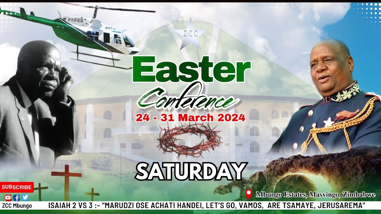 EASTER SATURDAY -  SATURDAY  30  MARCH 2024 @ MBUNGO