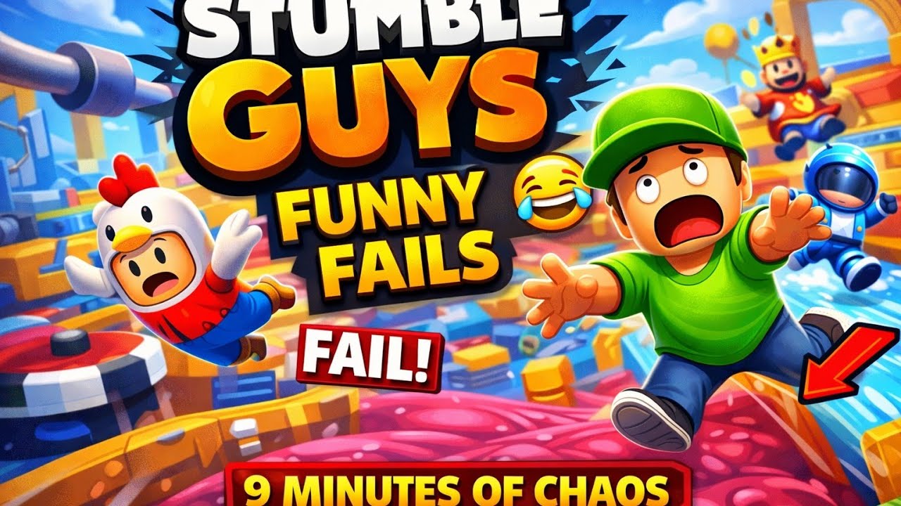 I Fell EVERY ROUND 😂 | Stumble Guys Funny Fails (9 Minutes of Chaos)