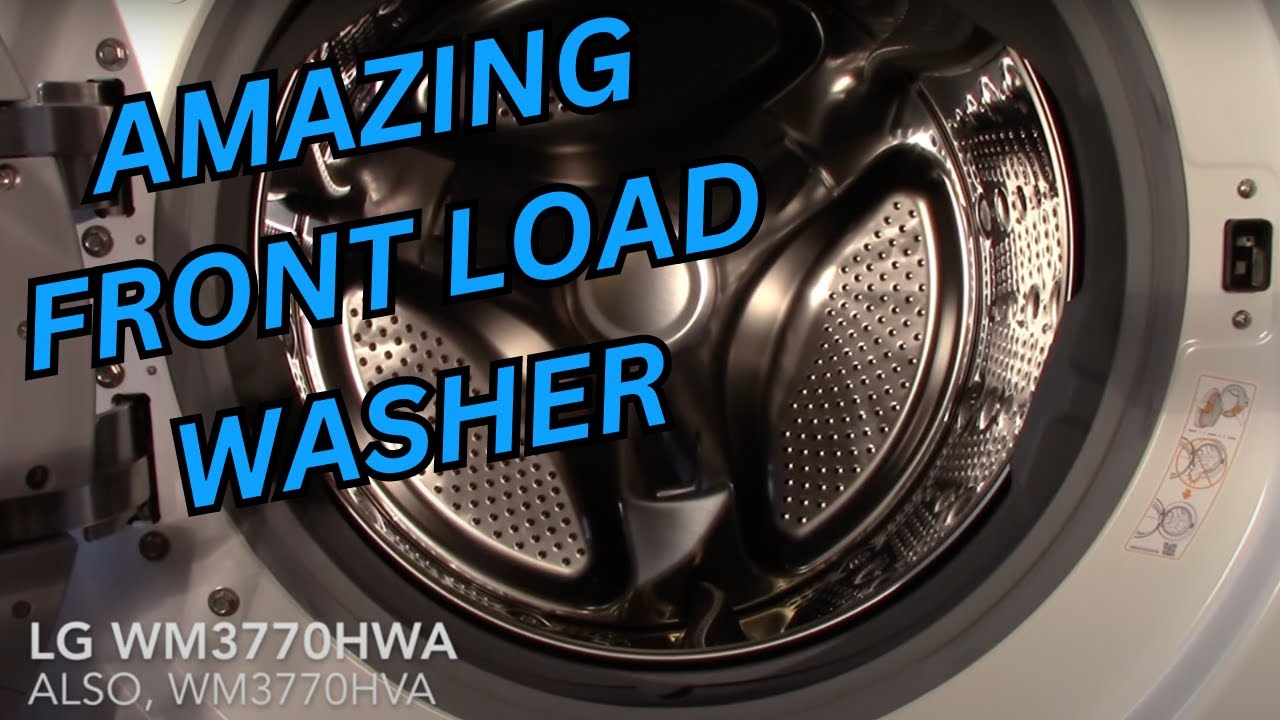 Full Wash: LG Front Load Washer WM3770HWA, Med Size Load Of Towels