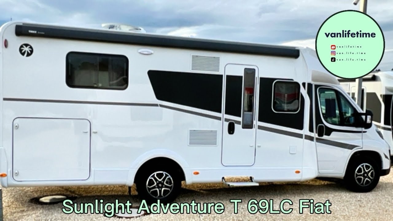 Camper mit tollem Grundriss und Hubbett | Sunlight Adventure T 69 LC Fiat Reisemobil Motorhome