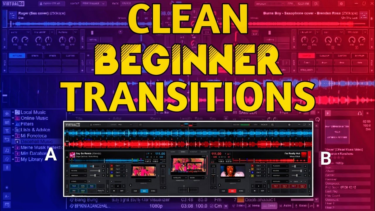 How to make Clean Transitions in Virtual Dj: Part 1