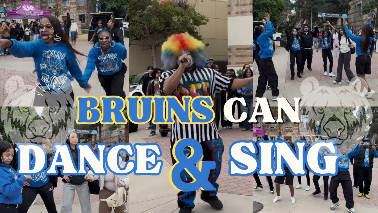 Man UCLA Got SINGERS And DANCERS 😲😳 BRUINS DOIN IT UP 🤣🔥❗️ VISIT TSQUADGEAR.COM!