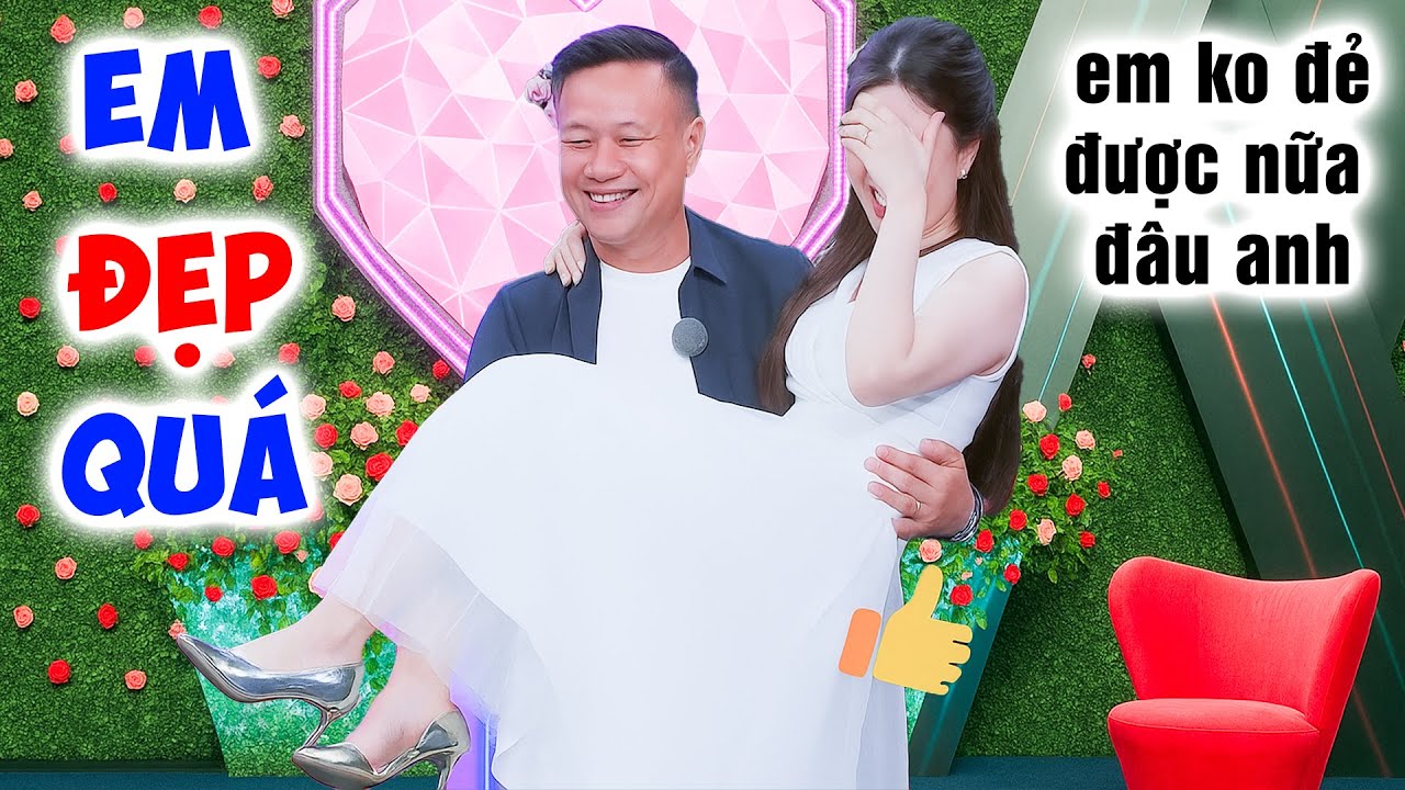 Cô nàng XINH ĐẸP NHƯ HOA HẬU chàng trai BẾ VÒNG VÒNG CHẠY nàng tuyên bố không đẻ được - Hẹn Hò QL