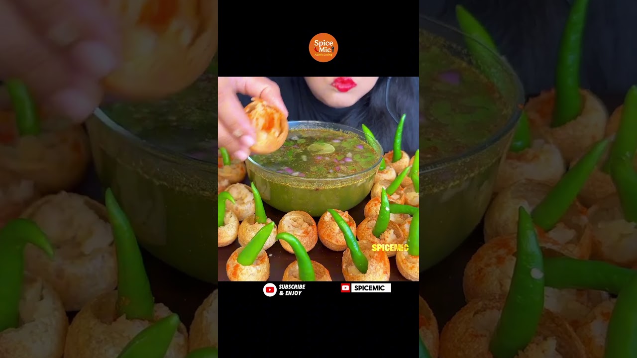 EXTREME SPICY PANIPURI ASMR #asmr #indianasmr #indianmukbang #spicy #panipuri #foodshorts