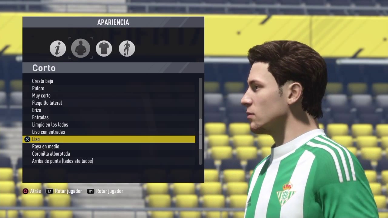 Todos los peinados de FIFA17