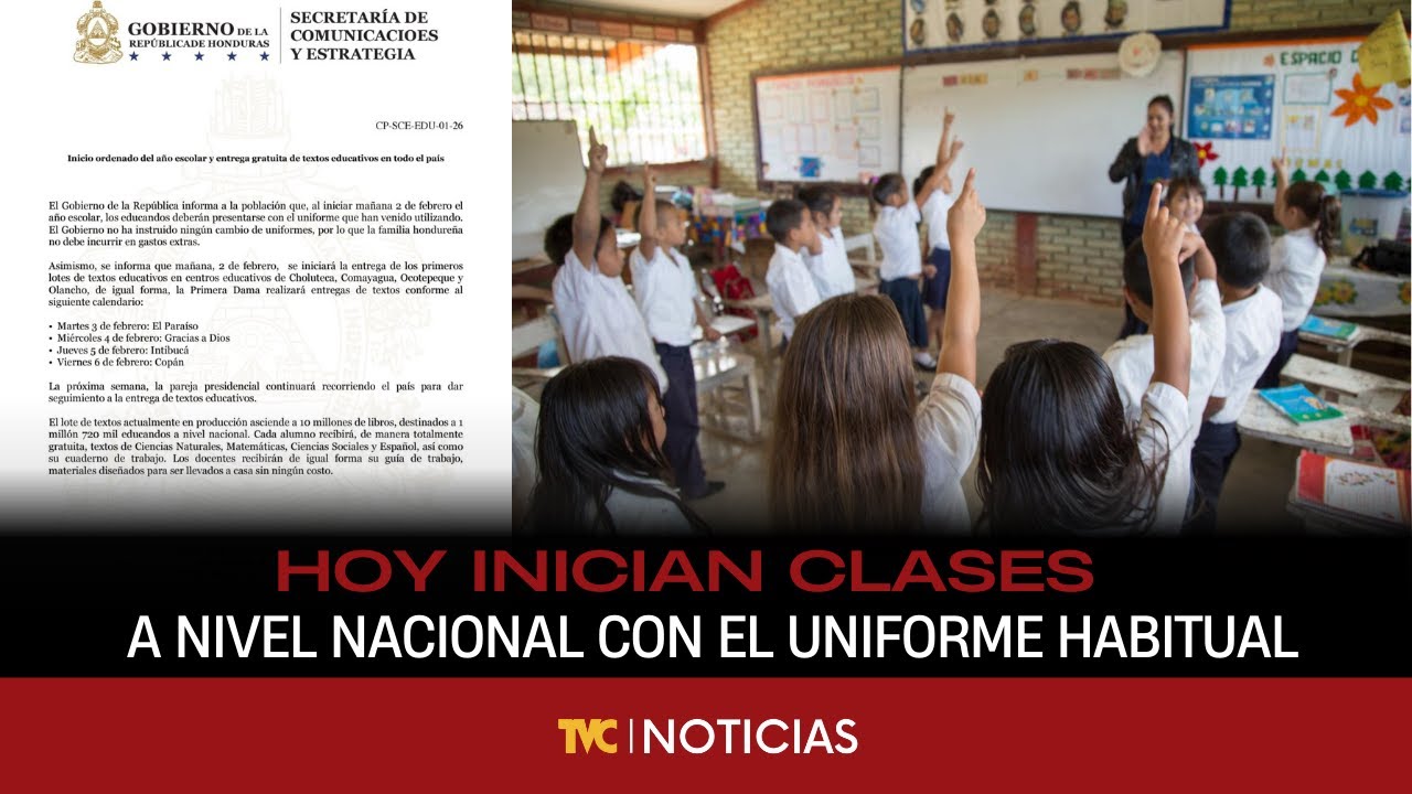 Hoy inician clases a nivel nacional con el uniforme ya establecido en años anteriores