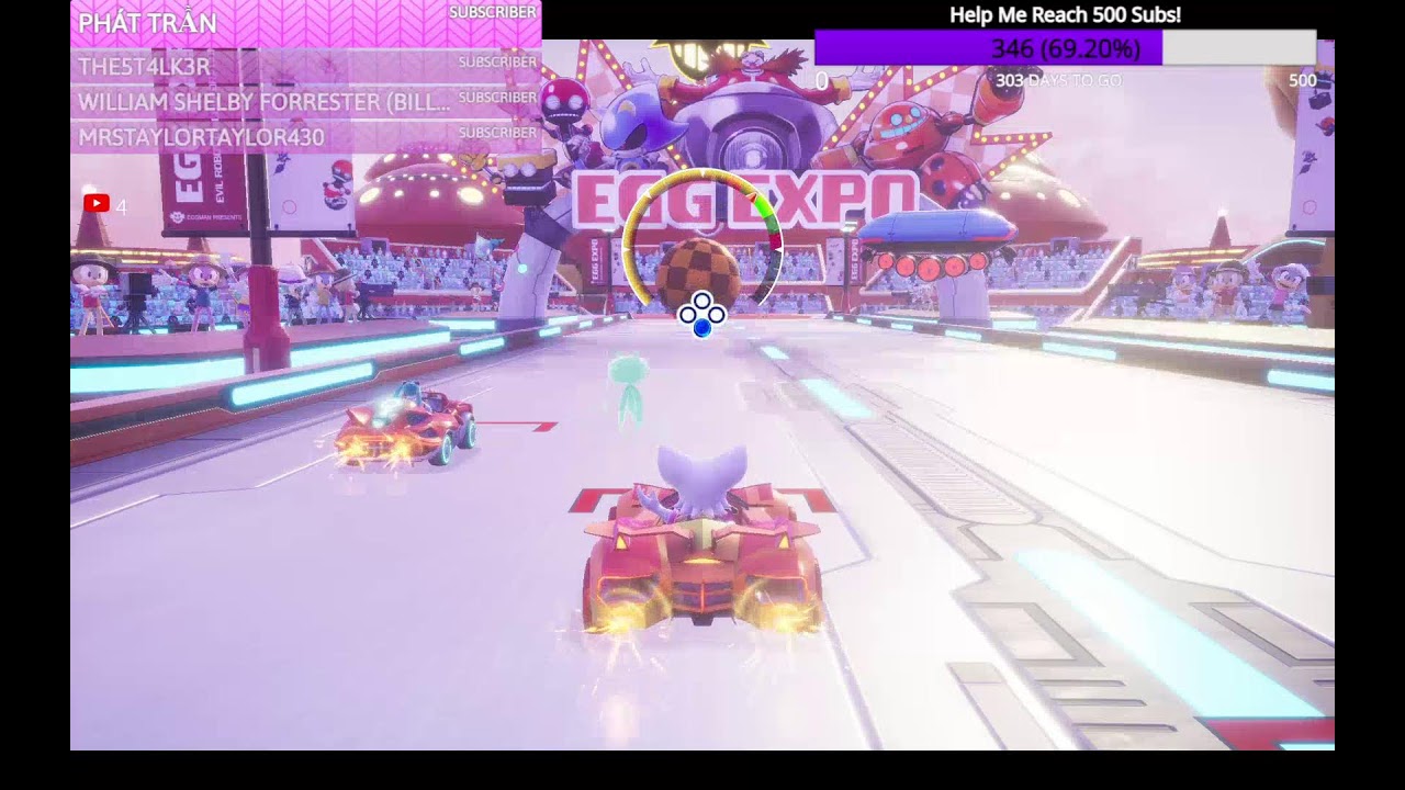 Sonic Racing Crossworlds Online Races - CAN WE GET TO 500 SUBS?