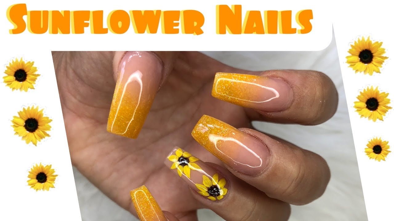 Sunflower Nails 🌻 | How to do Sunflowers Nail Art | Sunflower Nail Tutorial