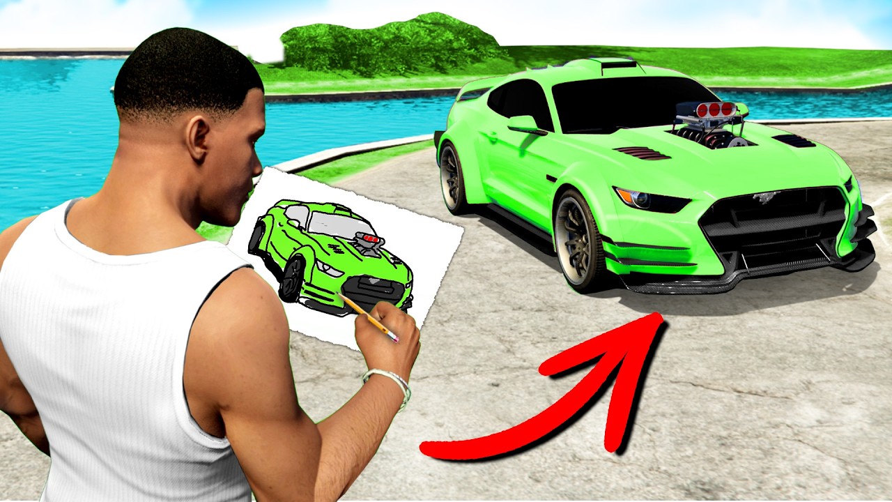 ALLES was ich ZEICHNE wird REAL in GTA 5! 😮🏎️
