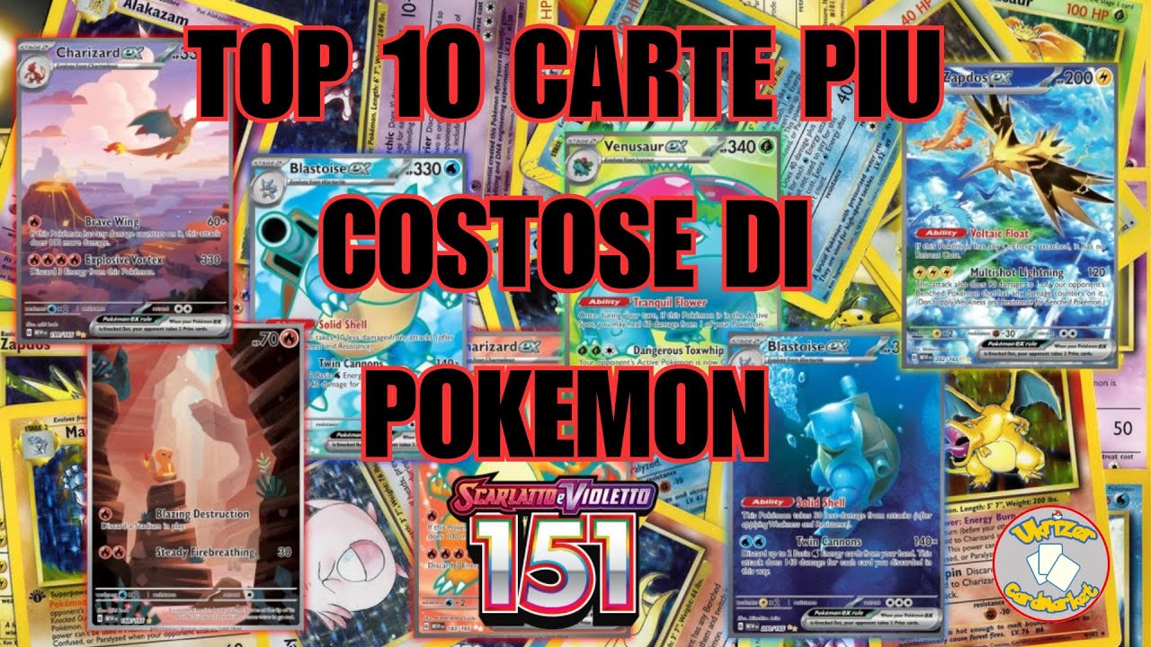 TOP 10 CARTE PIU COSTOSE DI POKEMON 151