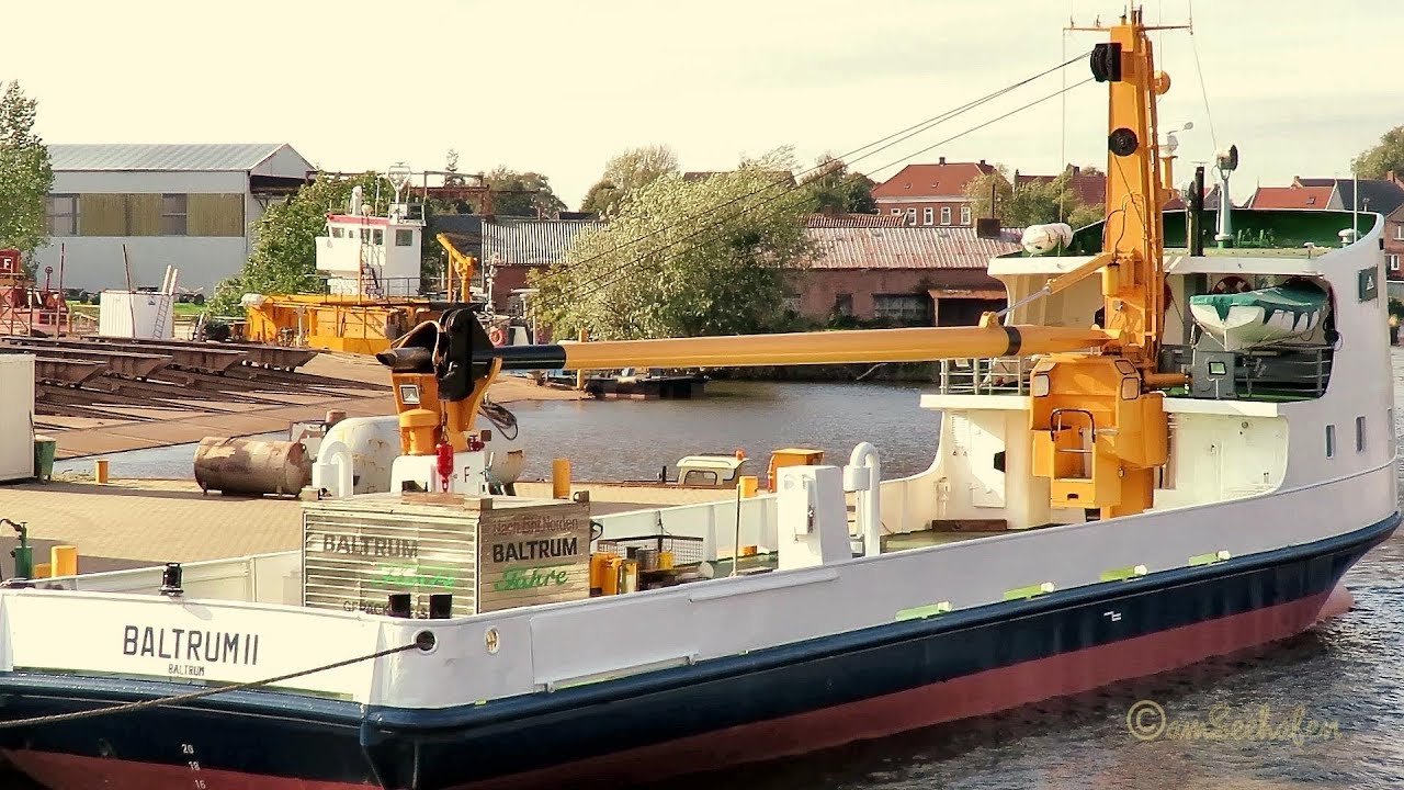 BALTRUM 2 Inselfähre Oldersum Julius Diedrich Werft DCTP MMSI 211283490 island tender cargo ferry