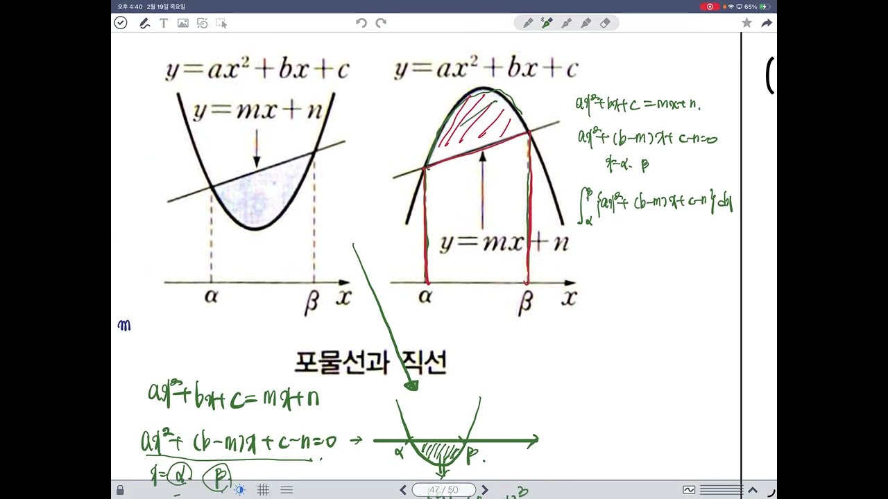 미적분1 개념 12 넓이와 적분2 1