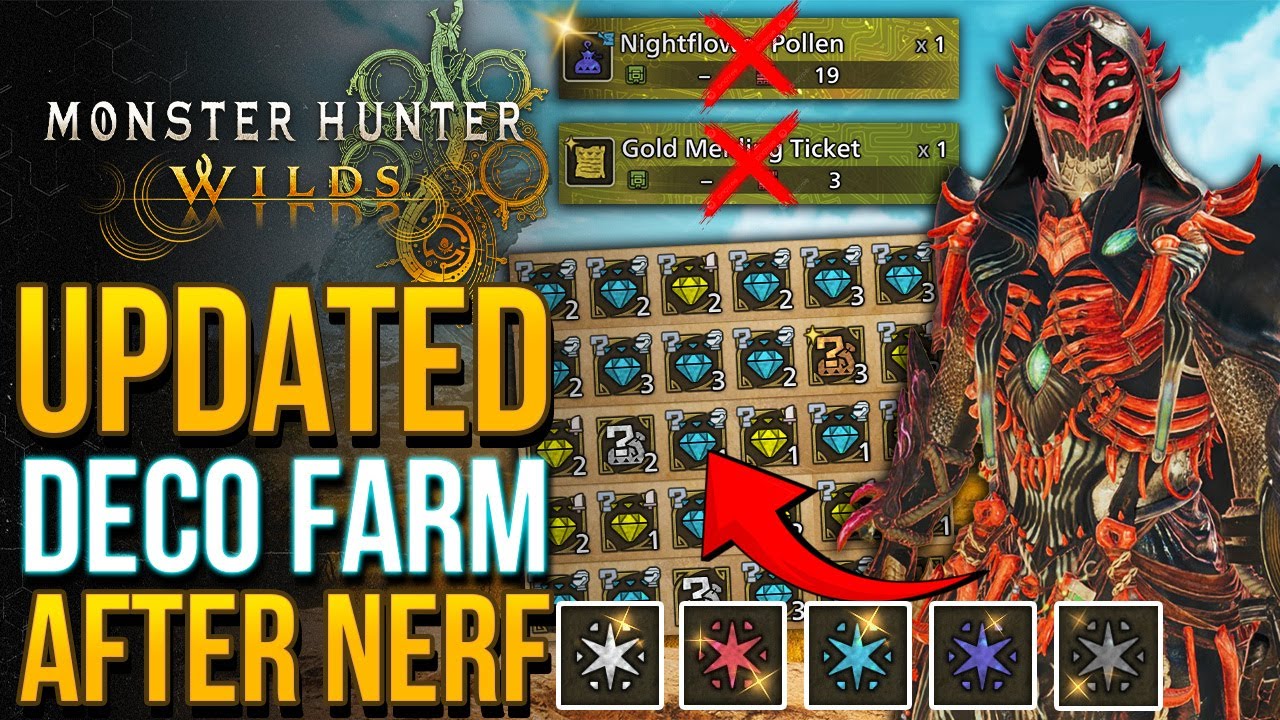 Updated BEST New DECORATIONS, Guild Point & Armor Spheres FARM After Nerf! Monster Hunter Wilds Tips