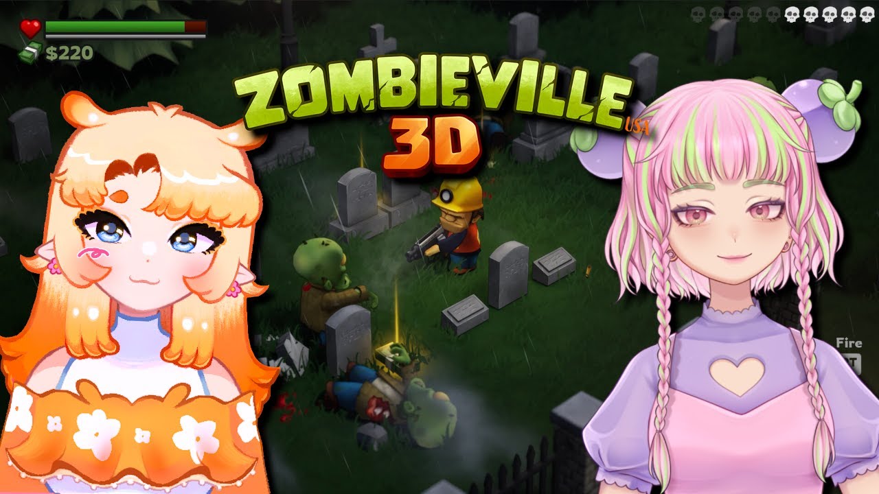 Defeating Zombies with @PiichiTheOcto 🧟 ZOMBIEVILLE USA 3D [Multi-Streaming]