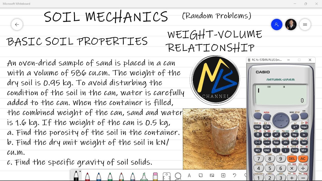 Problem: Basic Soil Properties, Weight-Volume Relationship in Soil