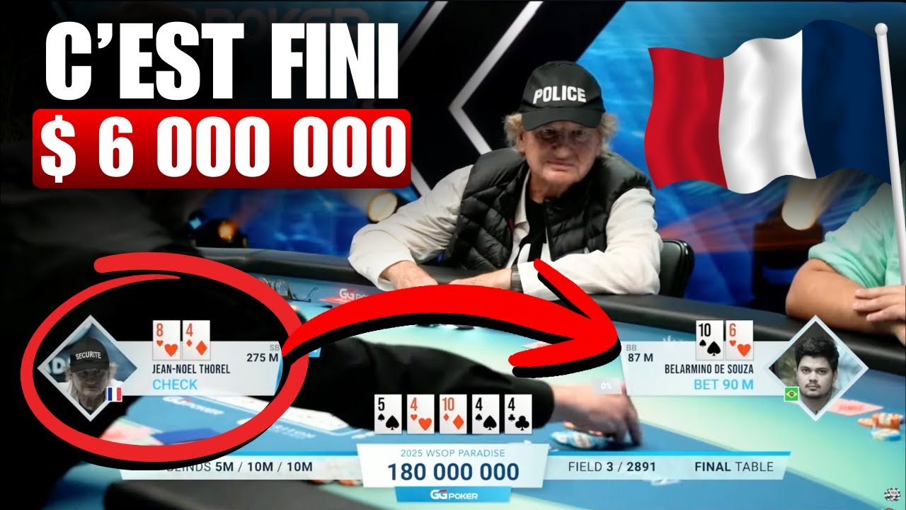 La main qui vaut 6 000 000 $ aux WSOP Paradise Super Main Event | Table Finale