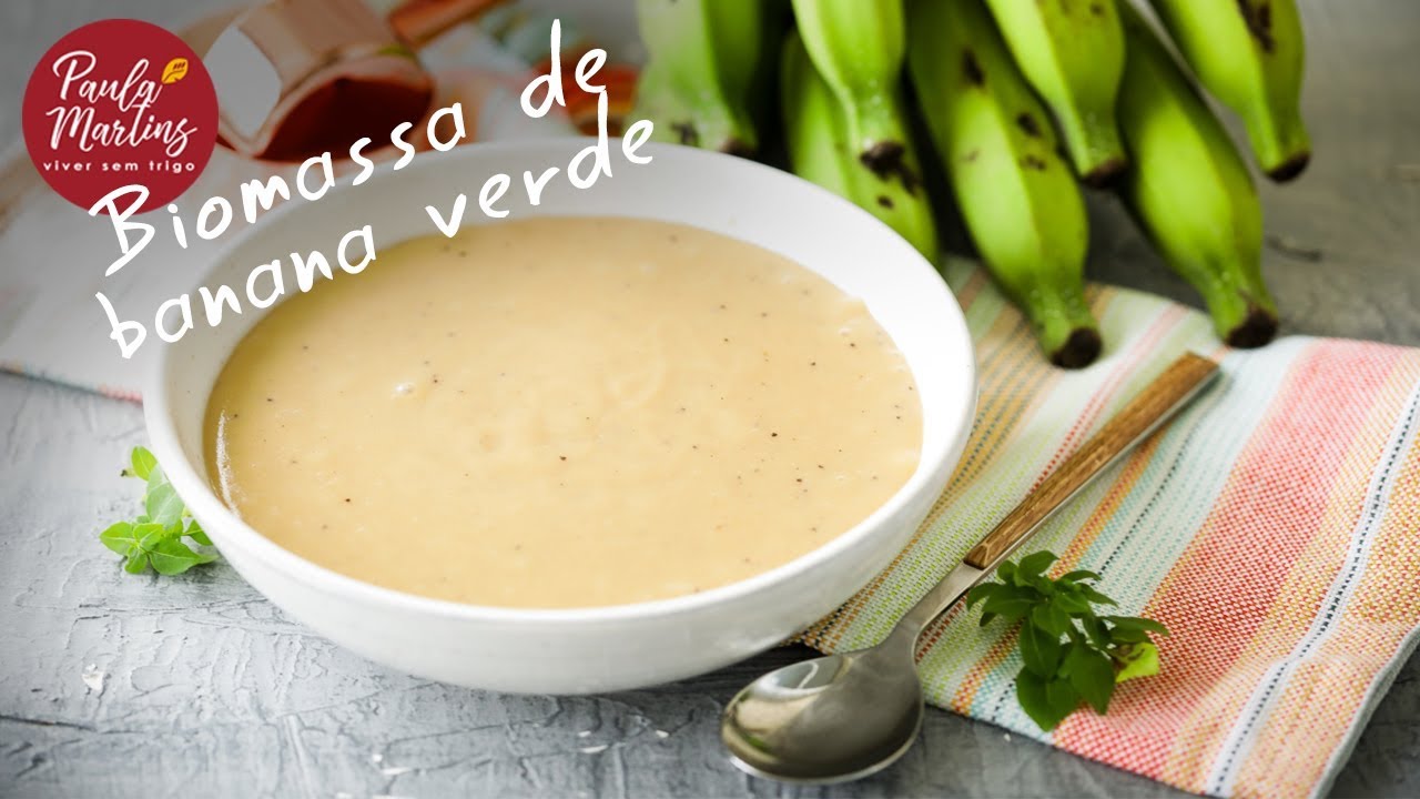 Biomassa de banana verde | Viver sem Trigo por Paula Martins