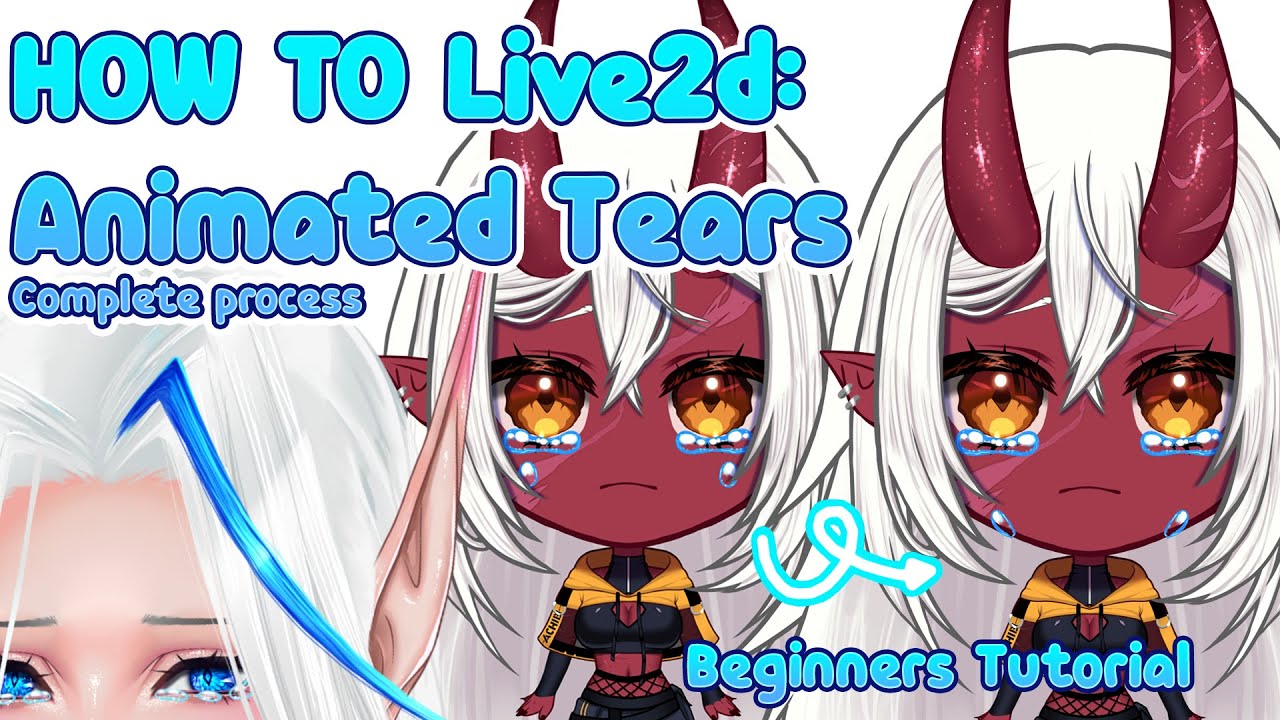 【HOW TO: Live2d】Animated Tears - Seamless looping expression  - YoshinoArt