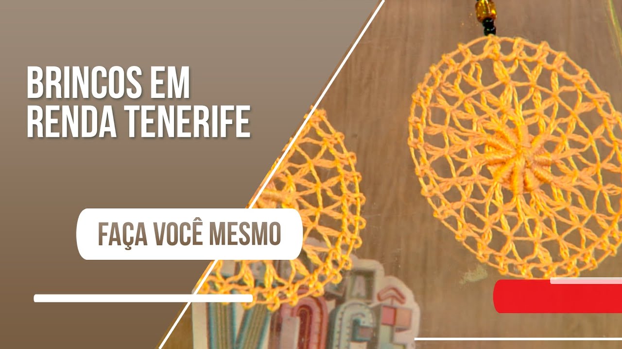 Faça você mesmo elegantes brincos em renda tenerife
