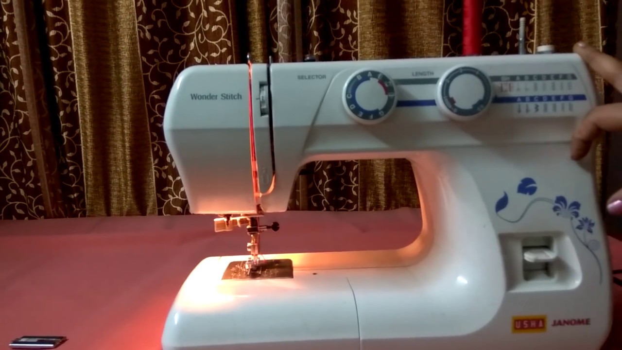 Usha janome wonder stitch machine demo in easy way.