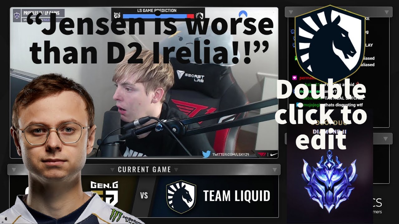 LS Flames TL Jensen's Irelia!! Worse Than Diamond Irelia??