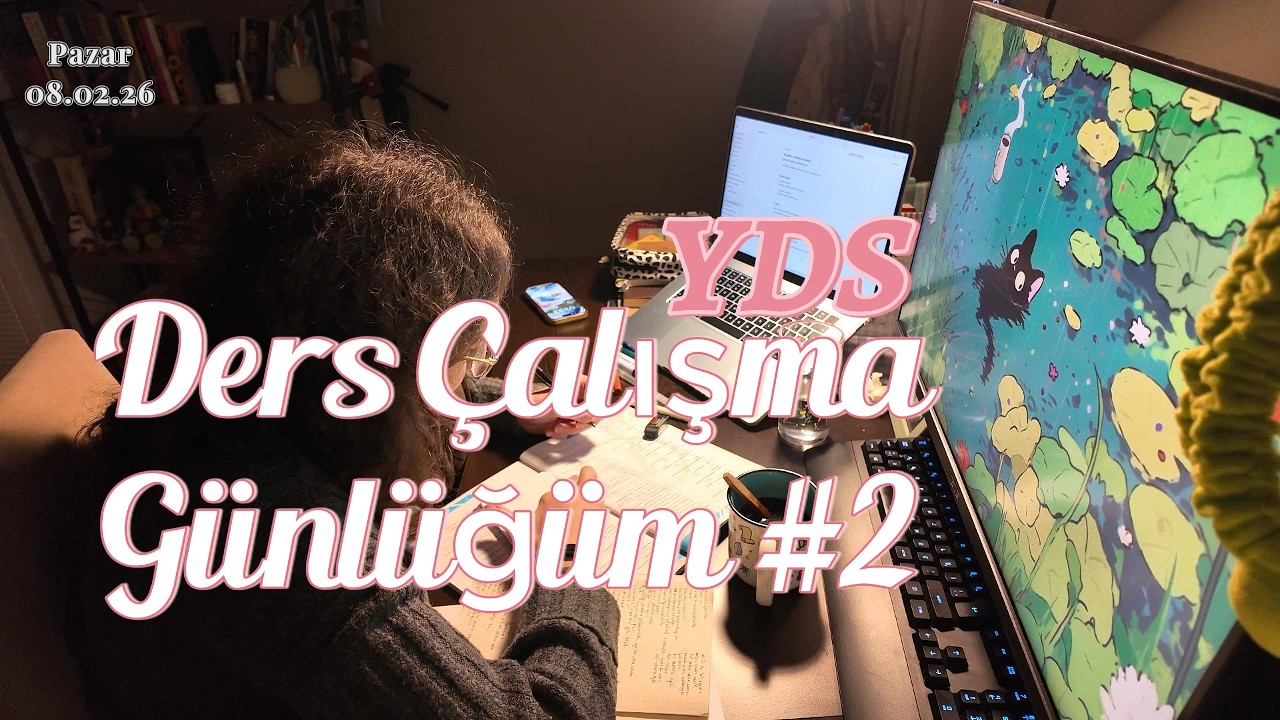 DERS ÇALIŞMA GÜNLÜĞÜM BÖLÜM #2 | YDS, Yüksek Lisans, kelime notlarım +pdf 💌