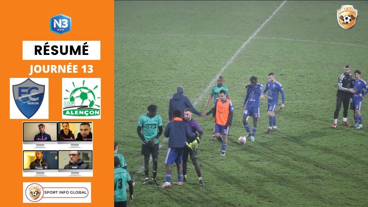 RÉSUMÉ NATIONAL 3 : FC SAINT-LÔ MANCHE  -   US ALENCON (2-2)