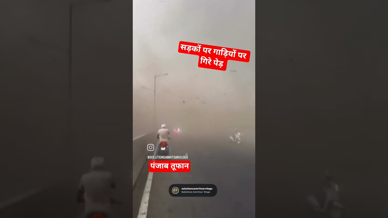 Storm Wreaks Havoc in Punjab! Massive Destruction Causes Panic 😱 #Punjab #Storm #Shorts