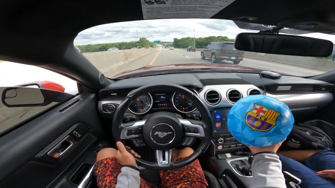 POV| RUNNING LATE FOR MY BROTHER SOCCER PRACTICE| MUSTANG GT