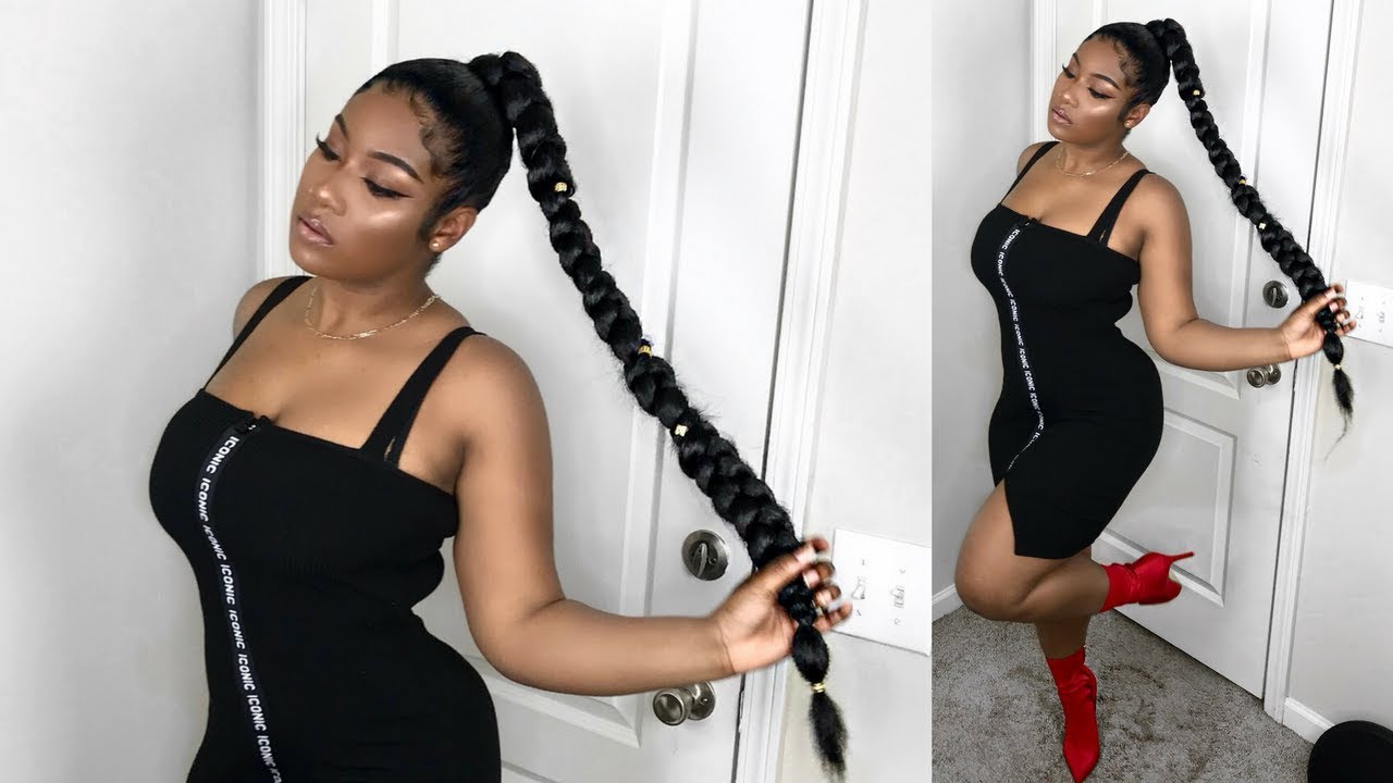 How To: Jumbo Braid Ponytail (EASY) | Nylah Ariel