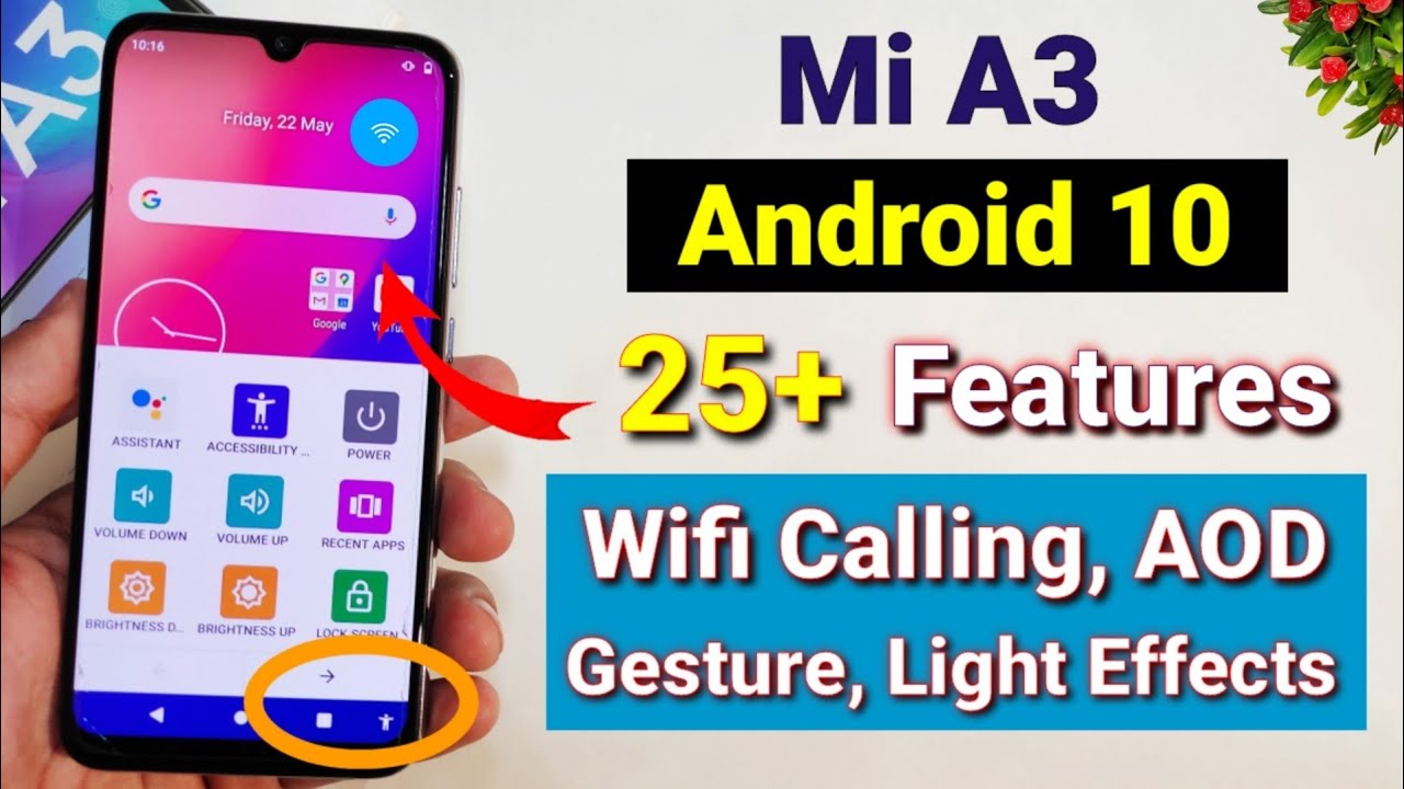 Mi a3 Android 10 update features | top 25 new features Ambient display | Mi a3 May new update